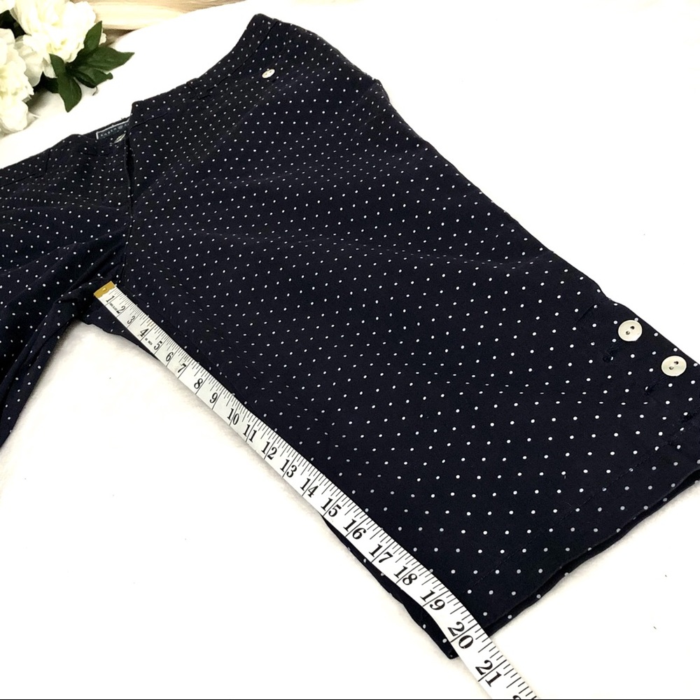 ❌SOLD❌ Karen Scott | NWT Comfort Capri Pants, Navy Blue & White Polka Dot, Sz 16 - Picture 12 of 17